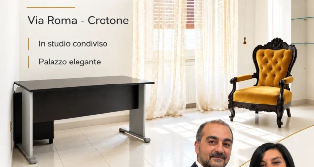 Stanza uso ufficio in affitto – Via Roma, Crotone